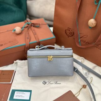 Replica Loro Piana Extra Pocket L19 Lizard Leather Bag #3063
