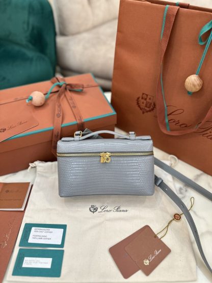 Replica Loro Piana Extra Pocket L19 Lizard Leather Bag #3063