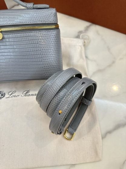  Loro Piana Extra Pocket L19 Lizard Leather Bag #3063 - Image 6