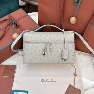 Replica Loro Piana Extra Bag L27 Ostrich Leather #3081