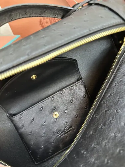  Loro Piana Extra Bag L27 Ostrich Leather #3080 - Image 5