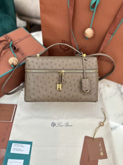 Replica Loro Piana Extra Bag L27 Ostrich Leather #3079