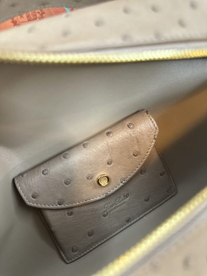  Loro Piana Extra Bag L27 Ostrich Leather #3079 - Image 4