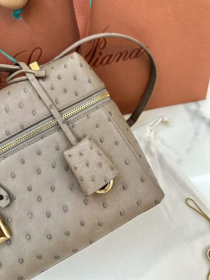  Loro Piana Extra Bag L27 Ostrich Leather #3079 - Image 8