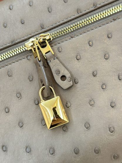  Loro Piana Extra Bag L27 Ostrich Leather #3079 - Image 6