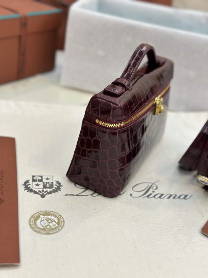  Loro Piana Extra Pocket L19 Alligator Leather Bag #3051 - Image 5