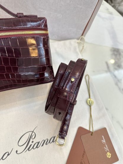  Loro Piana Extra Pocket L19 Alligator Leather Bag #3051 - Image 7