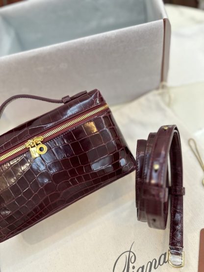 Loro Piana Extra Pocket L19 Alligator Leather Bag #3051 - Image 9