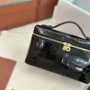  Loro Piana Extra Pocket L19 Alligator Leather Bag #3052 - Image 5