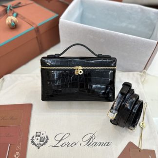Replica Loro Piana Extra Pocket L19 Alligator Leather Bag #3052
