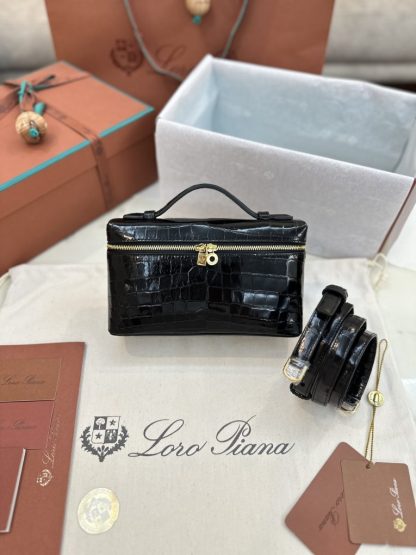Replica Loro Piana Extra Pocket L19 Alligator Leather Bag #3052