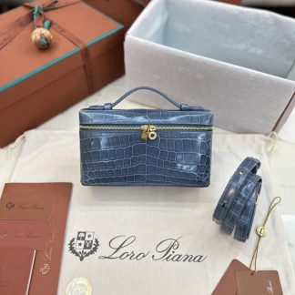 Replica Loro Piana Extra Pocket L19 Alligator Leather Bag #3054