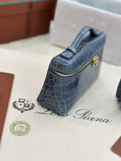  Loro Piana Extra Pocket L19 Alligator Leather Bag #3054 - Image 4