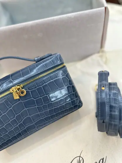  Loro Piana Extra Pocket L19 Alligator Leather Bag #3054 - Image 6