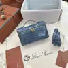  Loro Piana Extra Pocket L19 Alligator Leather Bag #3054 - Image 8