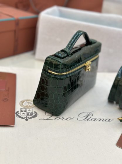  Loro Piana Extra Pocket L19 Alligator Leather Bag #3057 - Image 2