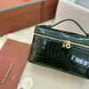  Loro Piana Extra Pocket L19 Alligator Leather Bag #3057 - Image 4