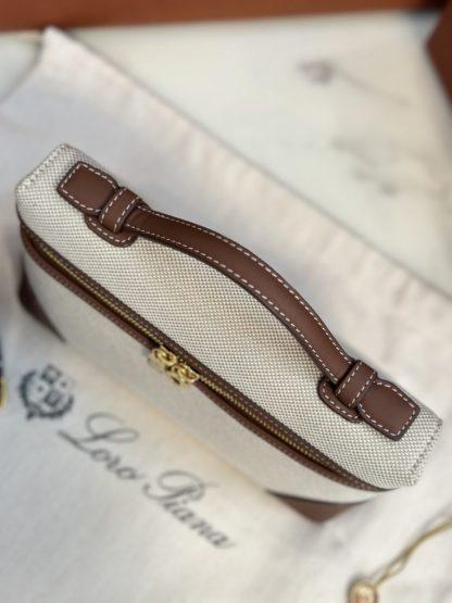  Loro Piana Extra Poket L19 Cotton & Leather Bags #3002 - Image 8