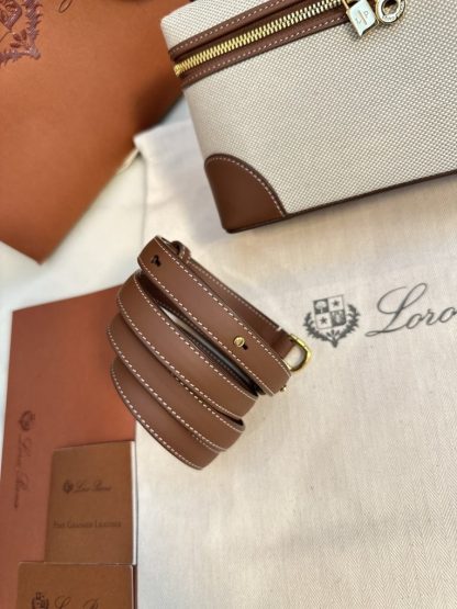  Loro Piana Extra Poket L19 Cotton & Leather Bags #3002 - Image 2