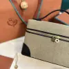  Loro Piana Extra Poket L27 Cotton & Leather Bags #3001 - Image 2
