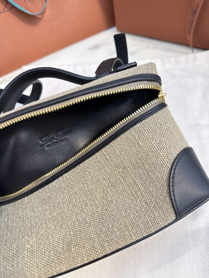  Loro Piana Extra Poket L19 Cotton & Leather Bags #3003 - Image 2