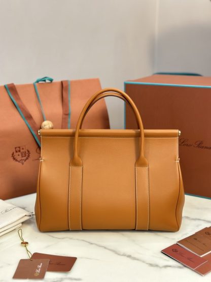  Loro Piana Loom Bag L32 Warm Tan (L08P) Smooth Calfskin #3344 - Image 6