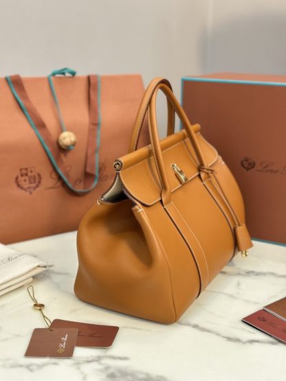 Loro Piana Loom Bag L32 Warm Tan (L08P) Smooth Calfskin #3344 - Image 2