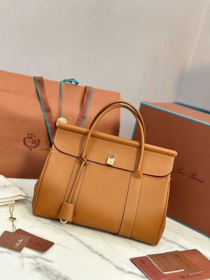  Loro Piana Loom Bag L32 Warm Tan (L08P) Smooth Calfskin #3344 - Image 9
