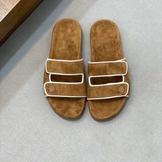 Replica Loro Piana Men's Sandal Slippers Calfskin Suede #3210