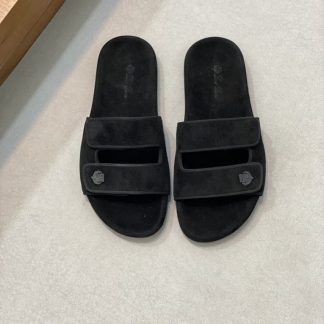 Replica Loro Piana Men's Sandal Slippers Calfskin Suede #3209