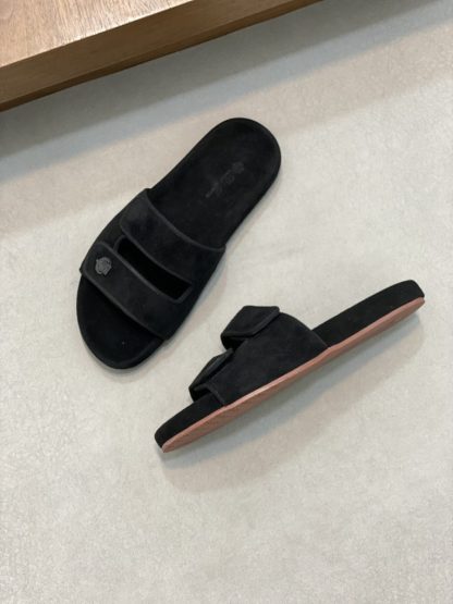  Loro Piana Men's Sandal Slippers Calfskin Suede #3209 - Image 8