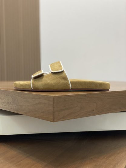  Loro Piana Men's Sandal Slippers Calfskin Suede #3208 - Image 2