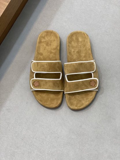Replica Loro Piana Men's Sandal Slippers Calfskin Suede #3208
