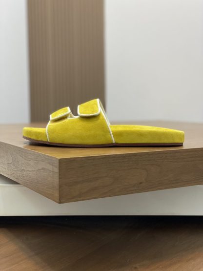  Loro Piana Men's Sandal Slippers Calfskin Suede #3207 - Image 5