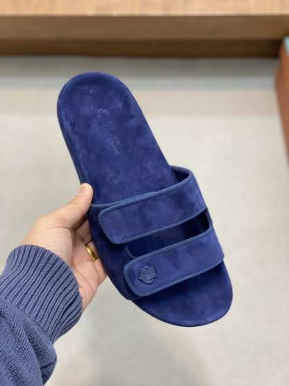  Loro Piana Men's Sandal Slippers Calfskin Suede #3205 - Image 3