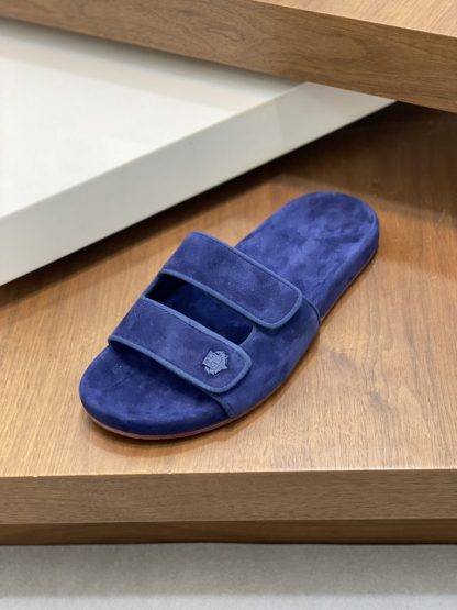  Loro Piana Men's Sandal Slippers Calfskin Suede #3205 - Image 4