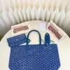  Goyard Saint Louis PM Bag Tote Bags Sky Blue #3356 - Image 9