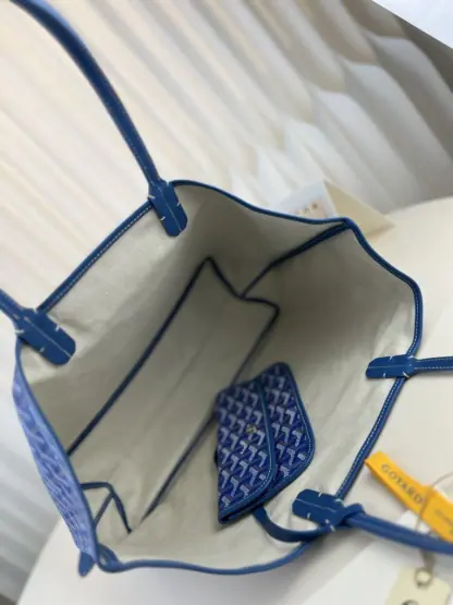  Goyard Saint Louis PM Bag Tote Bags Sky Blue #3356 - Image 13