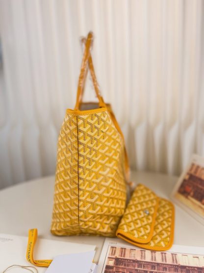  Goyard Saint Louis PM Bag Tote Bags Yellow #3357 - Image 10