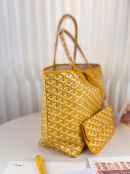  Goyard Saint Louis PM Bag Tote Bags Yellow #3357 - Image 11