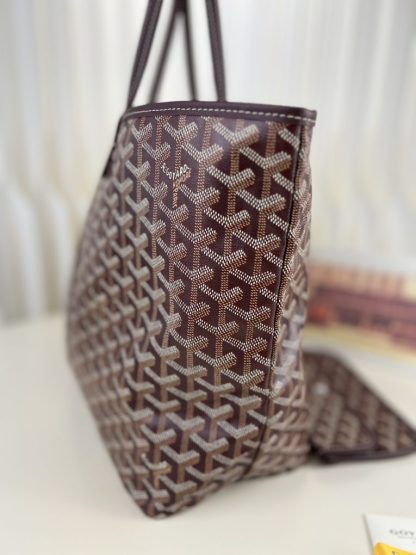  Goyard Saint Louis PM Bag Tote Bags Burgundy #3354 - Image 8