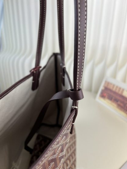 Goyard Saint Louis PM Bag Tote Bags Burgundy #3354 - Image 16