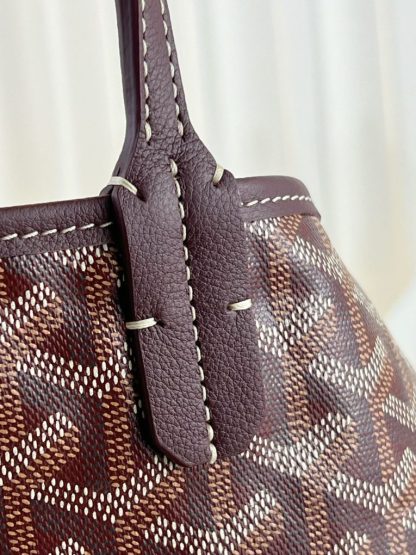  Goyard Saint Louis PM Bag Tote Bags Burgundy #3354 - Image 21
