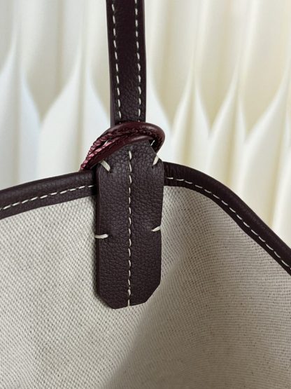  Goyard Saint Louis PM Bag Tote Bags Burgundy #3354 - Image 18
