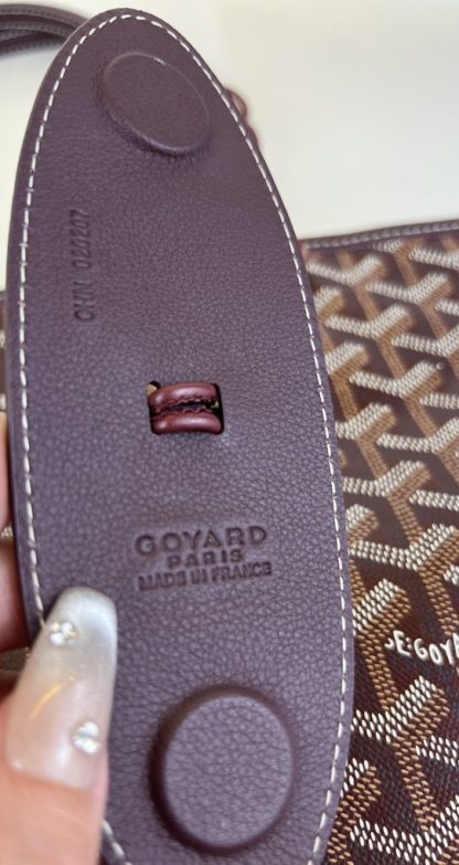  Goyard Saint Louis PM Bag Tote Bags Burgundy #3354 - Image 14