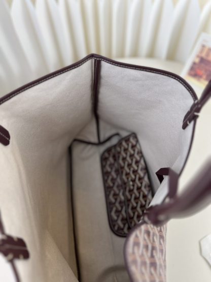  Goyard Saint Louis PM Bag Tote Bags Burgundy #3354 - Image 15