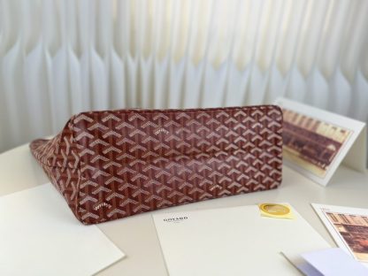  Goyard Saint Louis PM Bag Tote Bags Red #3355 - Image 10