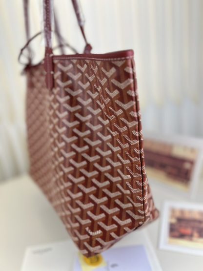  Goyard Saint Louis PM Bag Tote Bags Red #3355 - Image 15