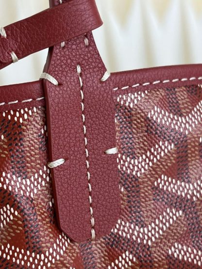  Goyard Saint Louis PM Bag Tote Bags Red #3355 - Image 6
