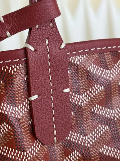  Goyard Saint Louis PM Bag Tote Bags Red #3355 - Image 6